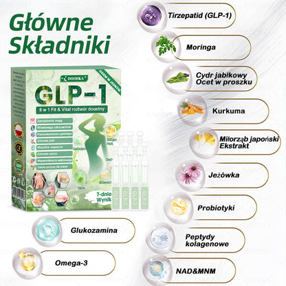 𝑫𝑶𝑶𝑬𝑲𝑨® GLP-1 8 w 1 Fit & Vital roztwór doustny – 🌿 Raz dziennie, widoczne zmiany w ciągu 7 dni / W przypadku otyłości, zdrowia serca i układu krążenia, cukrzycy, bezdechu sennego, zdrowia jelit, problemów ze stawami i wielu innych