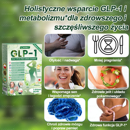 ✅DOOEKA® GLP-1 8 w 1 Fit & Vital roztwór doustny – Raz dziennie, widoczne zmiany w ciągu 7 dni / W przypadku otyłości, zdrowia serca i układu krążenia, cukrzycy, bezdechu sennego, zdrowia jelit, problemów ze stawami i wielu innych
