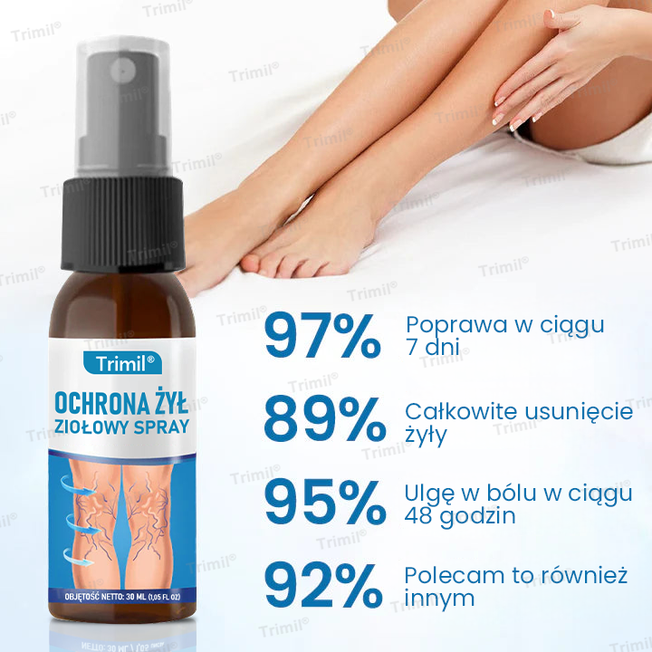 Trimil® Ziołowy Spray na Ochronę Żył -❤️ Klinicznie udowodniono, że eliminuje żylaki w zaledwie 7 dni!