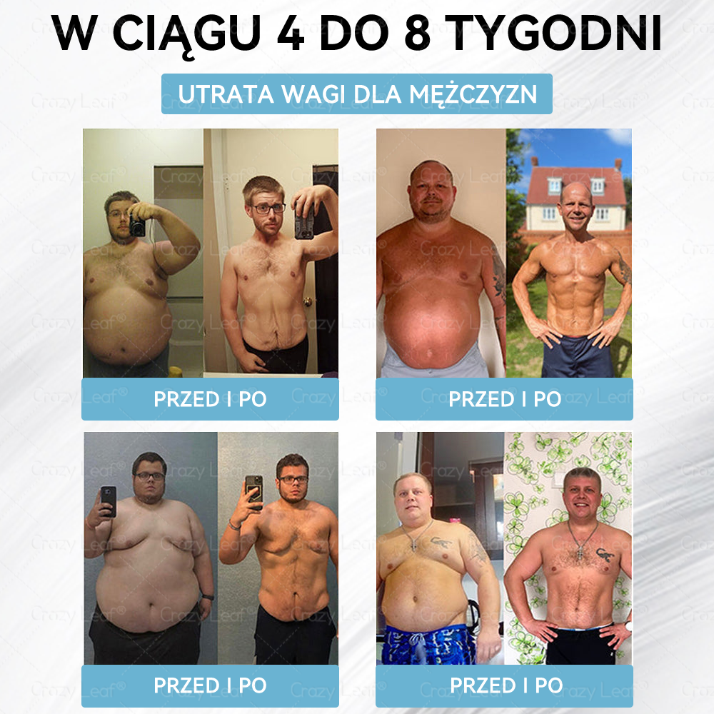 CrazyLeaf® Szczupłość i Witalność Tirzepatide – doustny roztwór wspierający odchudzanie, ciśnienie i poziom cukru